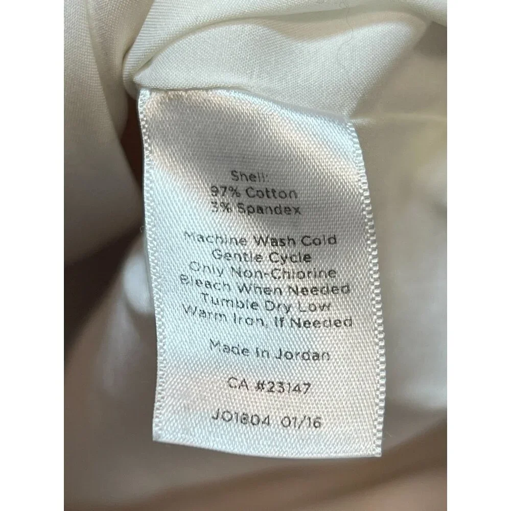 Talbots Women's Cotton Pencil Skirt Flat Front Sz 8p Multicolor Paisley Back Zip - Picture 4 of 11